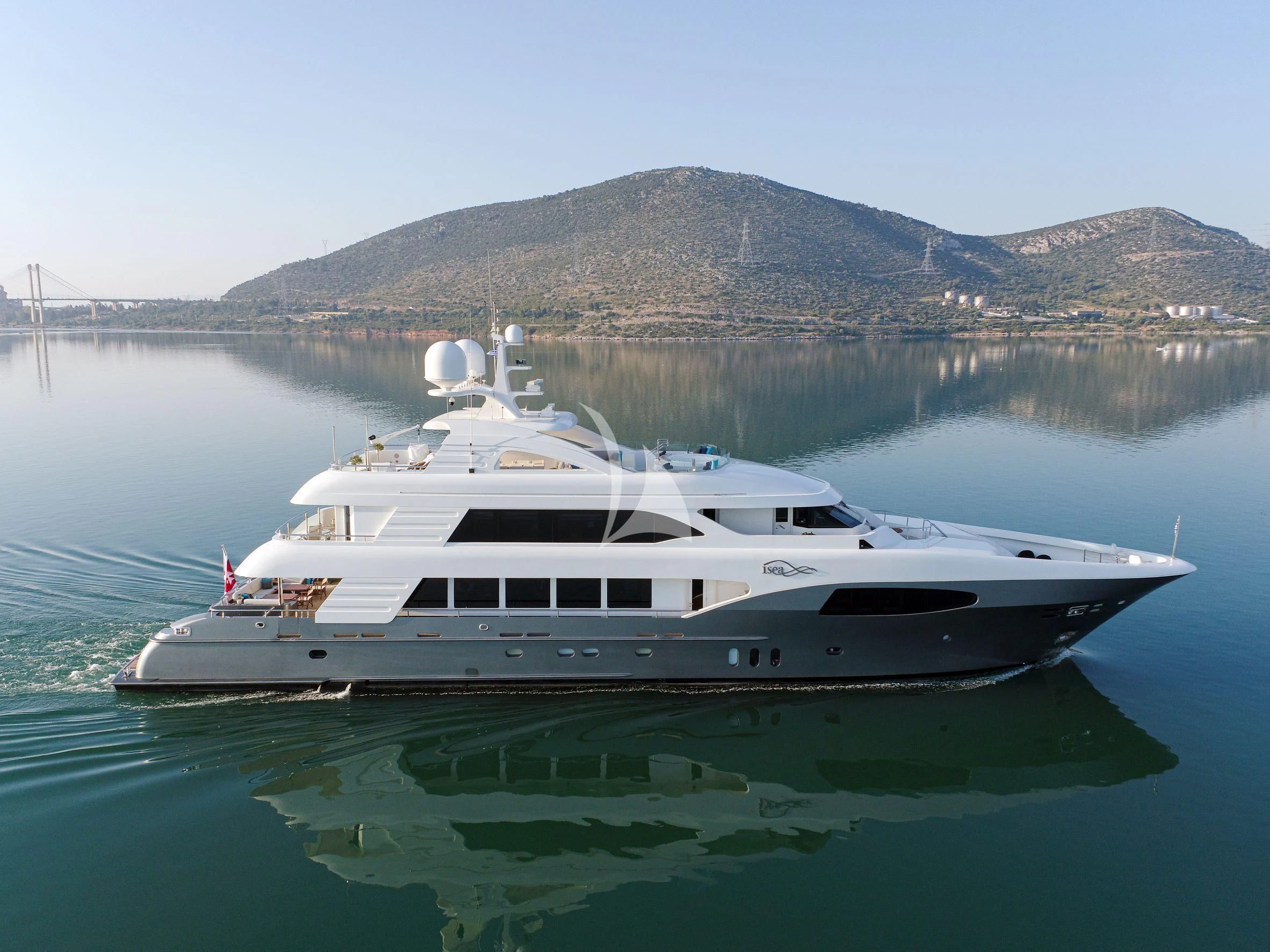 a boat in the water aboard I SEA Yacht for Charter