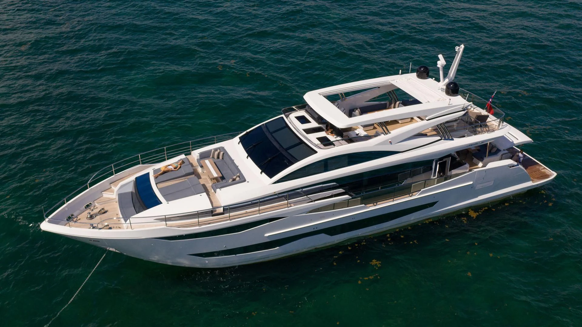 a boat in the water aboard PEARL Yacht for Sale
