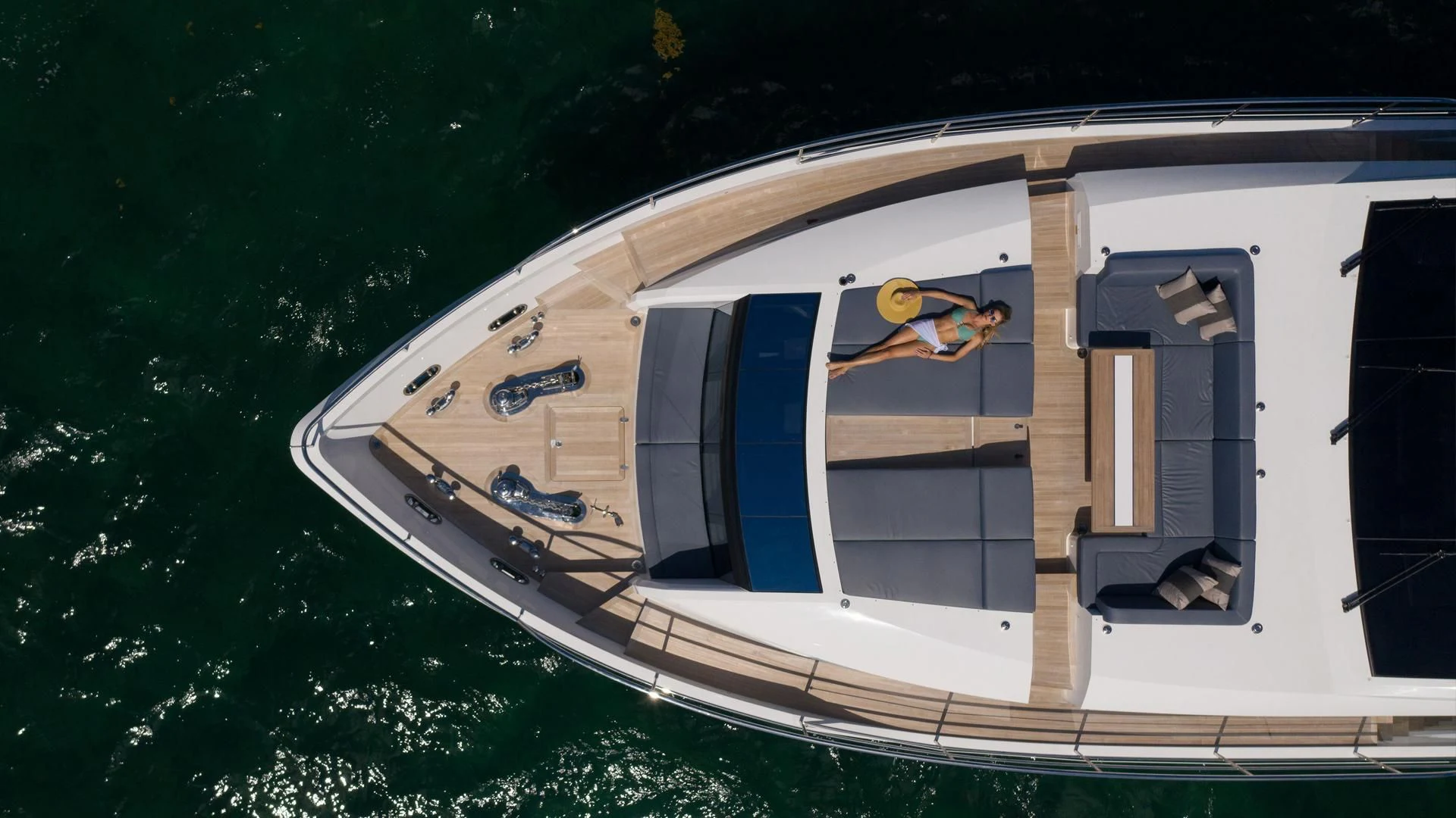 a boat in the water aboard PEARL Yacht for Sale