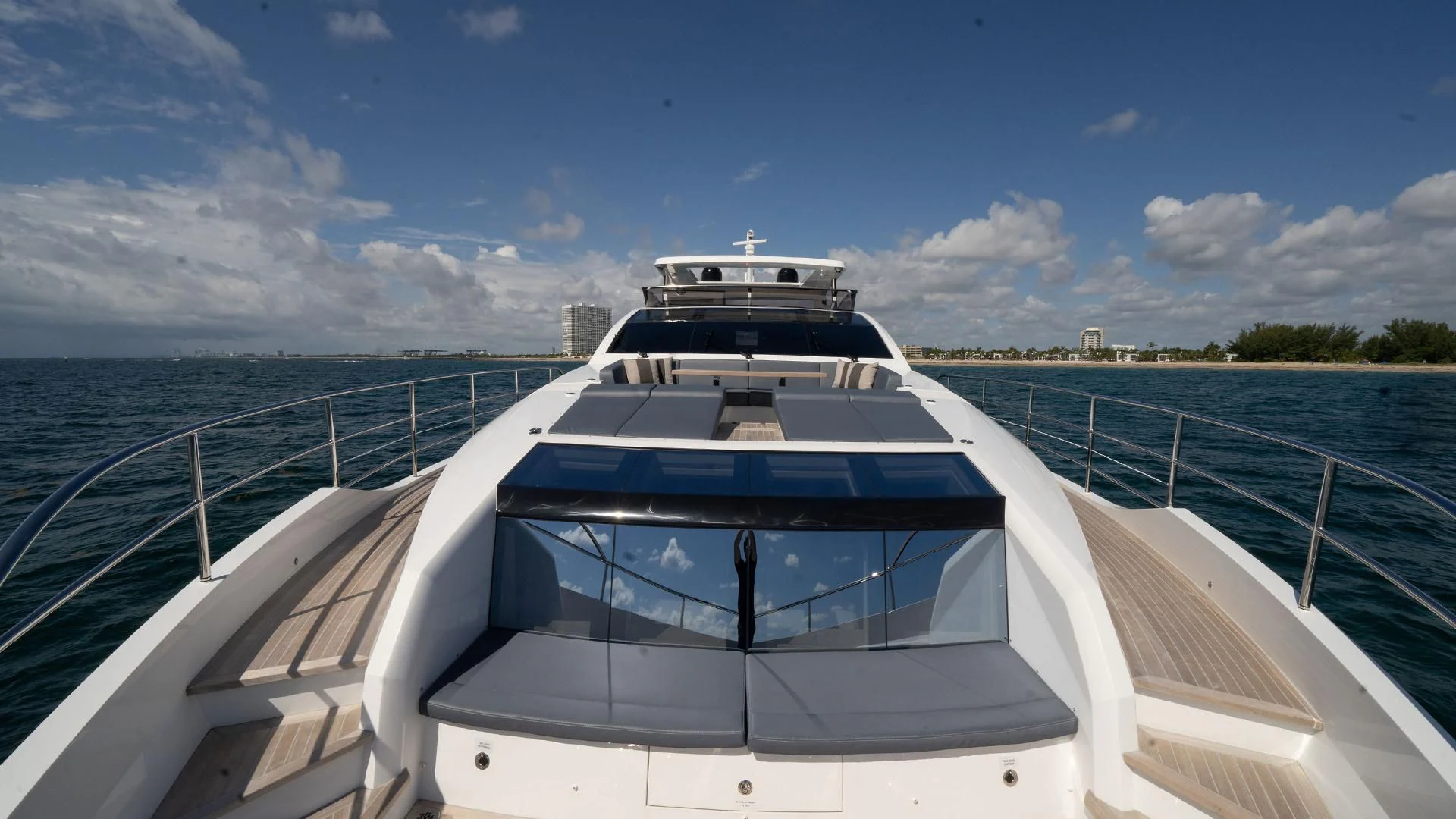 a boat on the water aboard PEARL Yacht for Sale