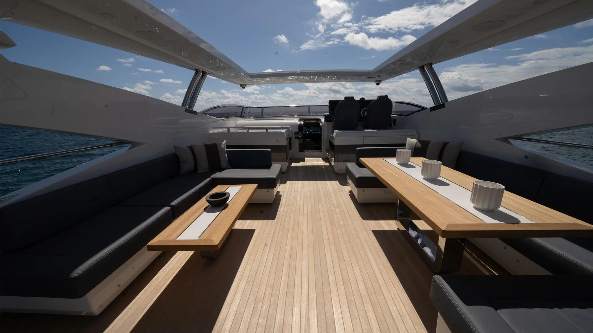 a boat on the water aboard PEARL Yacht for Sale