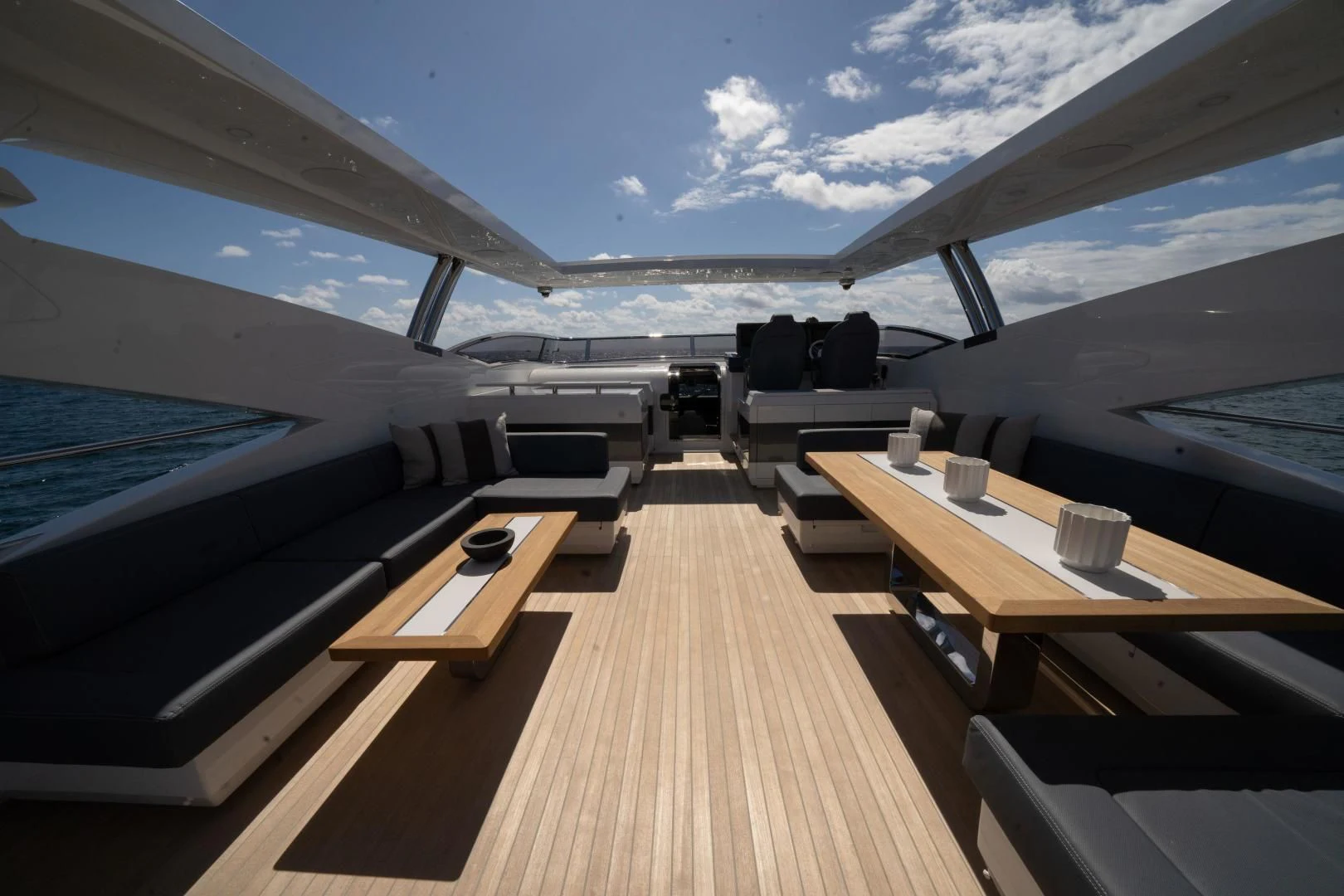 a deck on a boat aboard PEARL Yacht for Sale