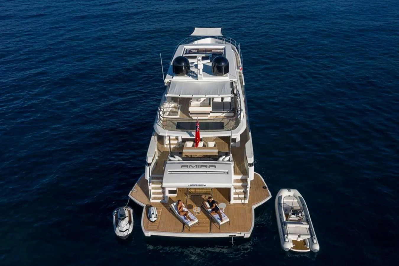 a boat on the water aboard PEARL Yacht for Sale