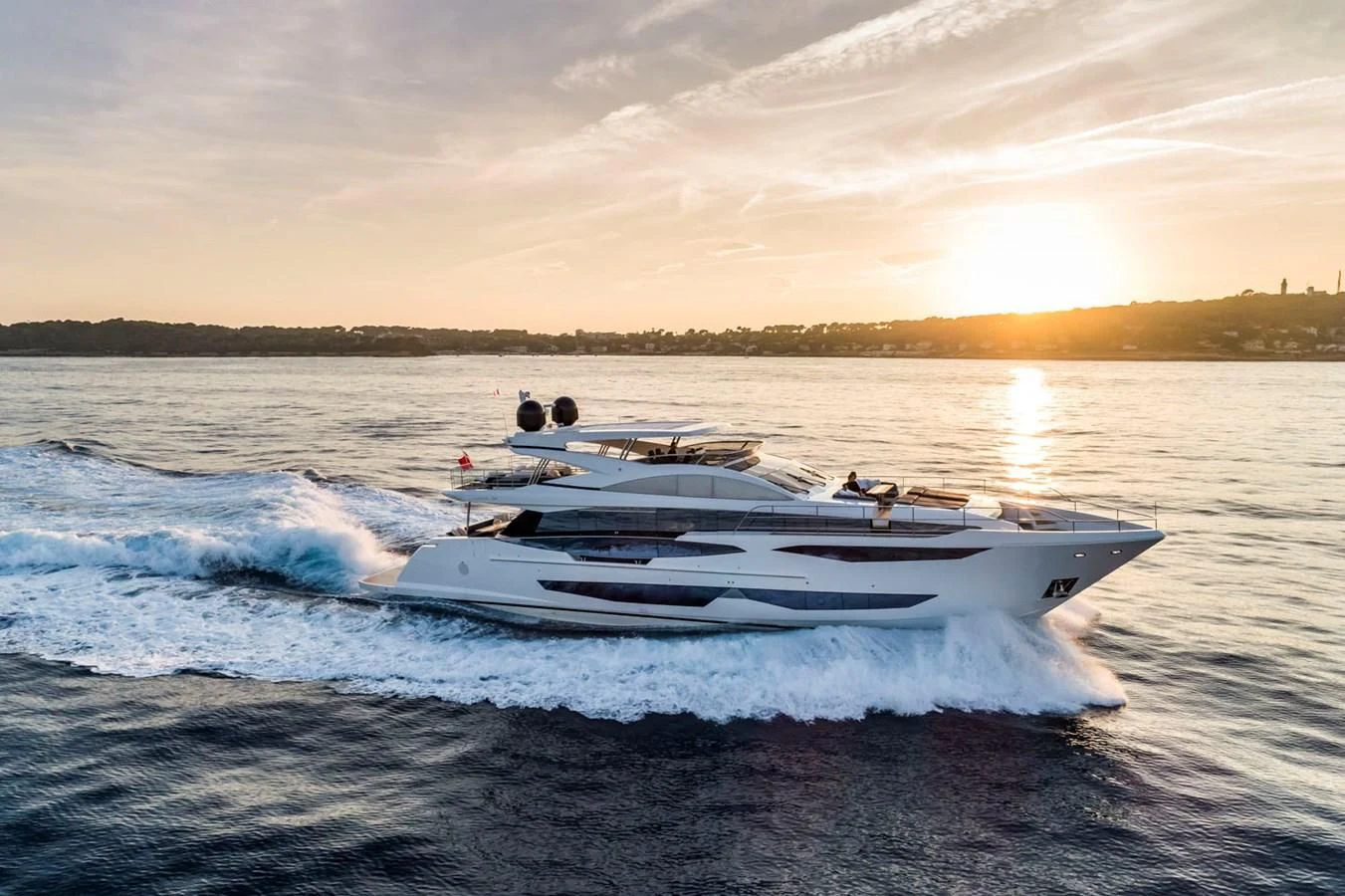 a boat on the water aboard PEARL Yacht for Sale