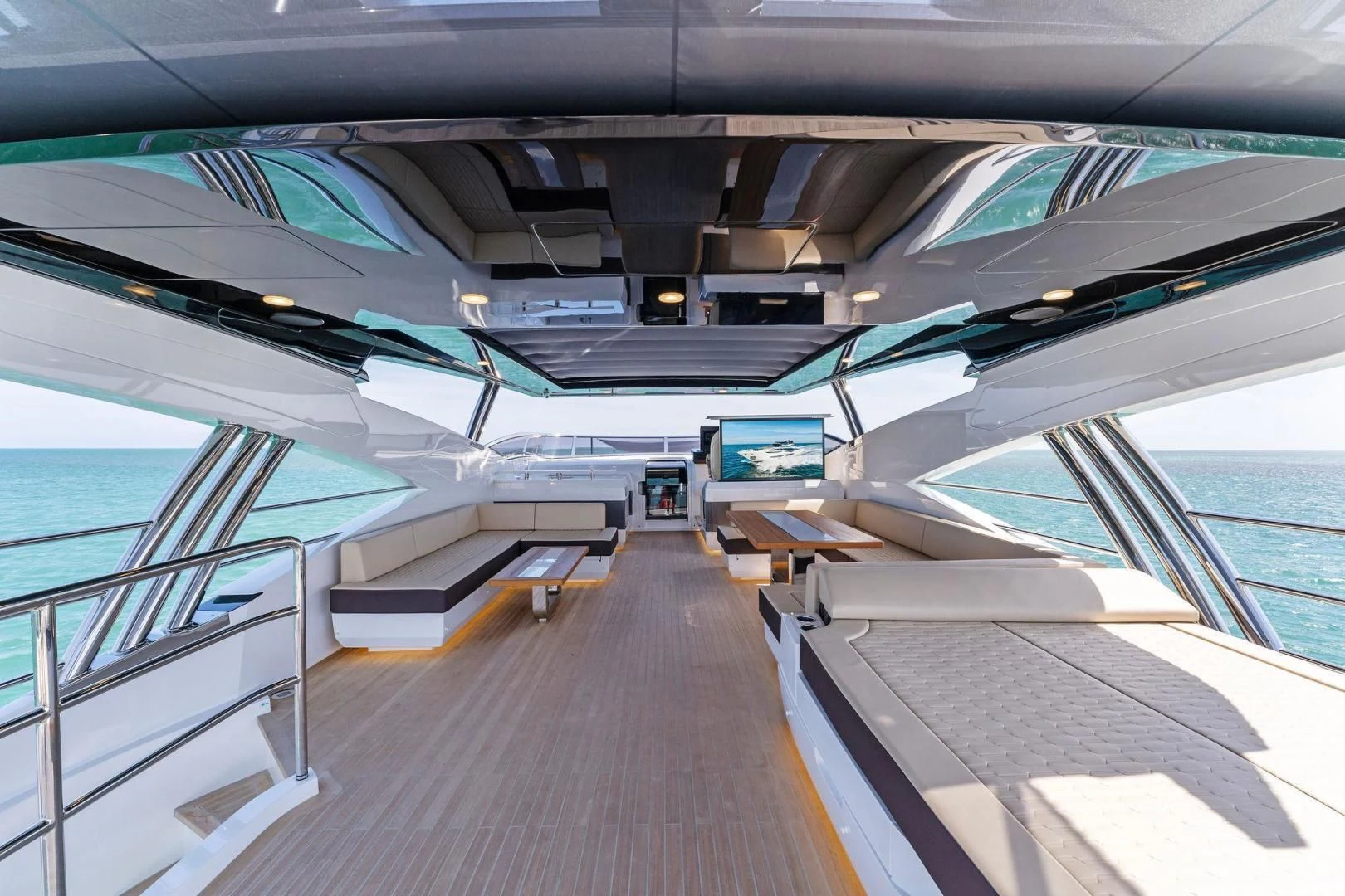 a boat on the water aboard PEARL Yacht for Sale