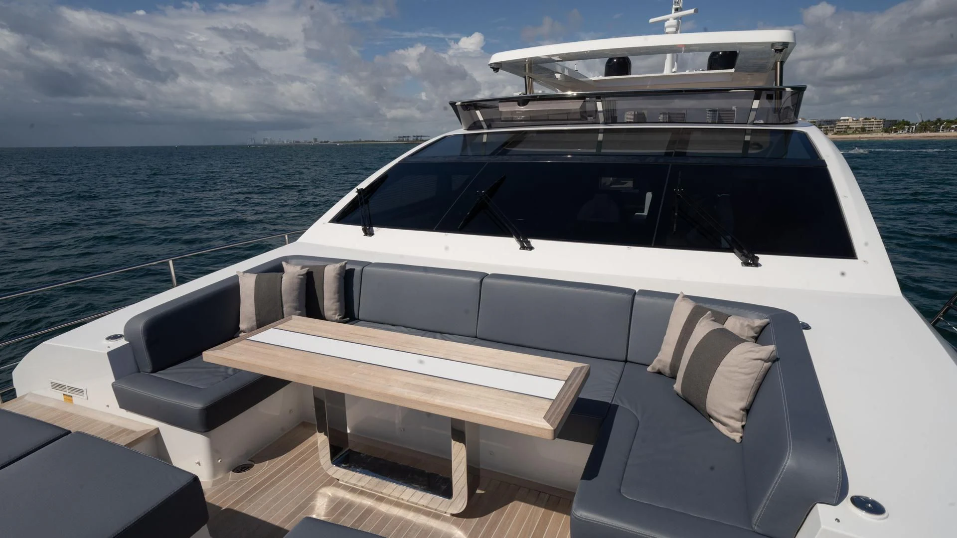 a boat on the water aboard PEARL Yacht for Sale