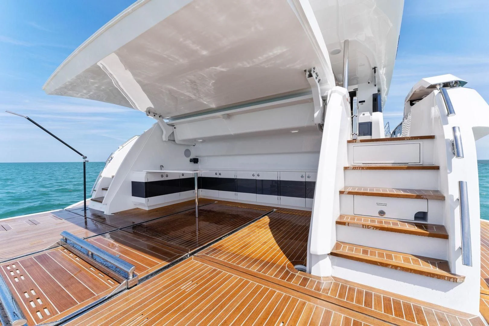 a boat on the water aboard PEARL Yacht for Sale
