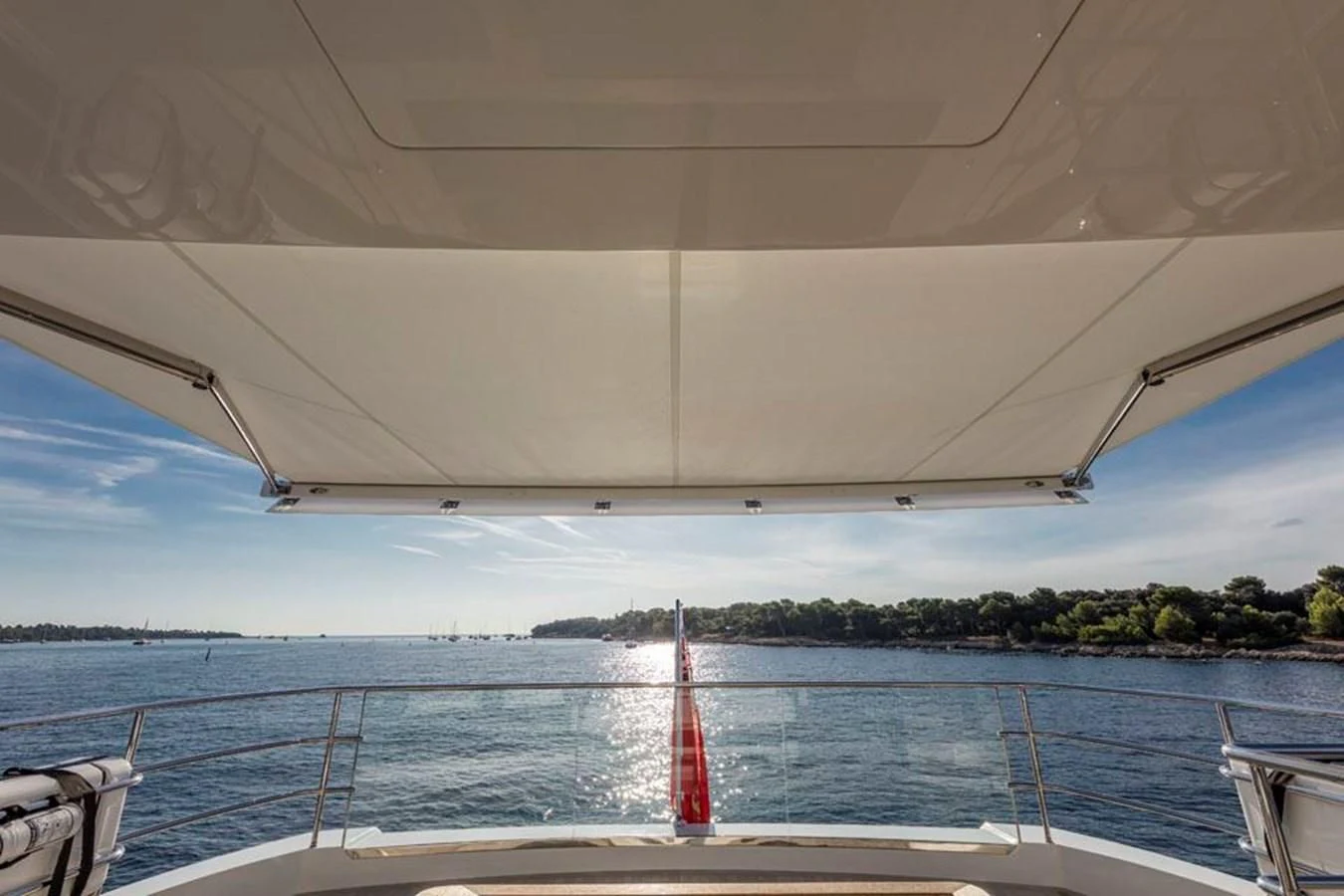 a boat on the water aboard PEARL Yacht for Sale