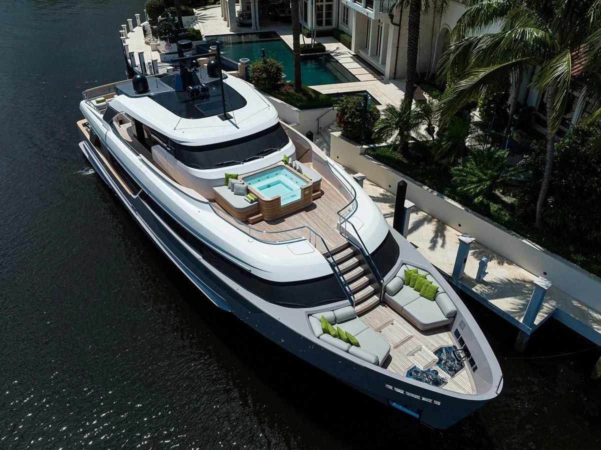 a boat on the water aboard PEARL Yacht for Sale