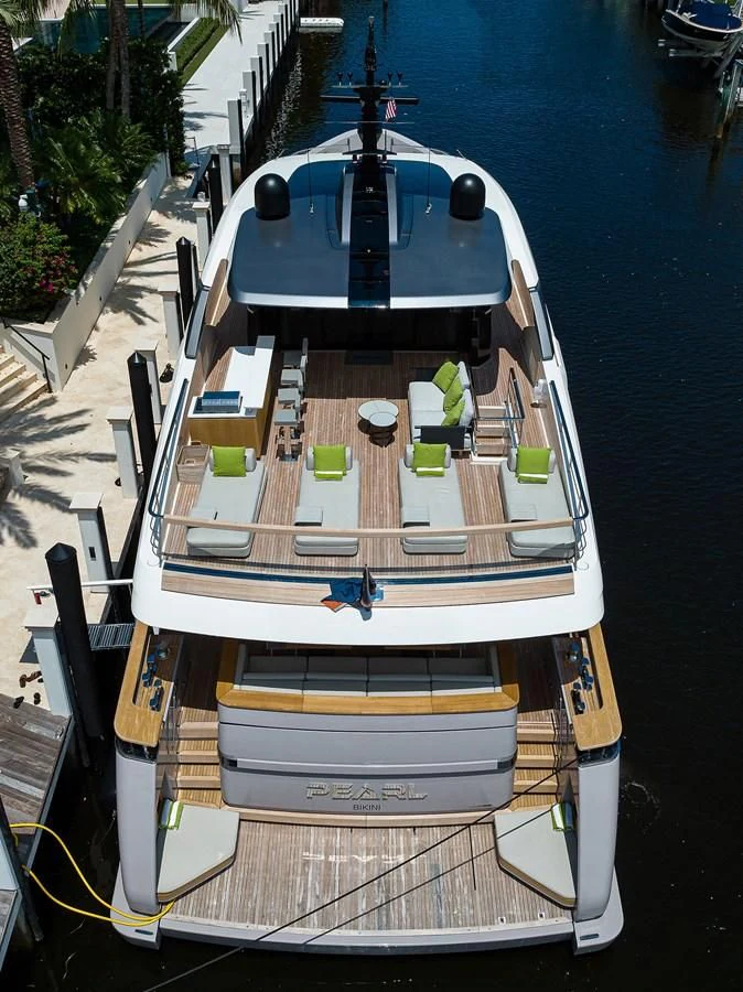 a boat on the water aboard PEARL Yacht for Sale