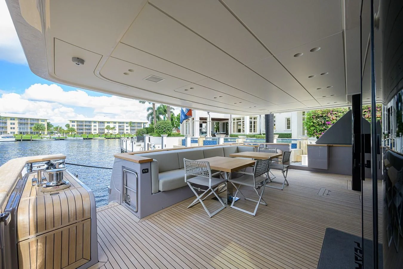a boat on the water aboard PEARL Yacht for Sale