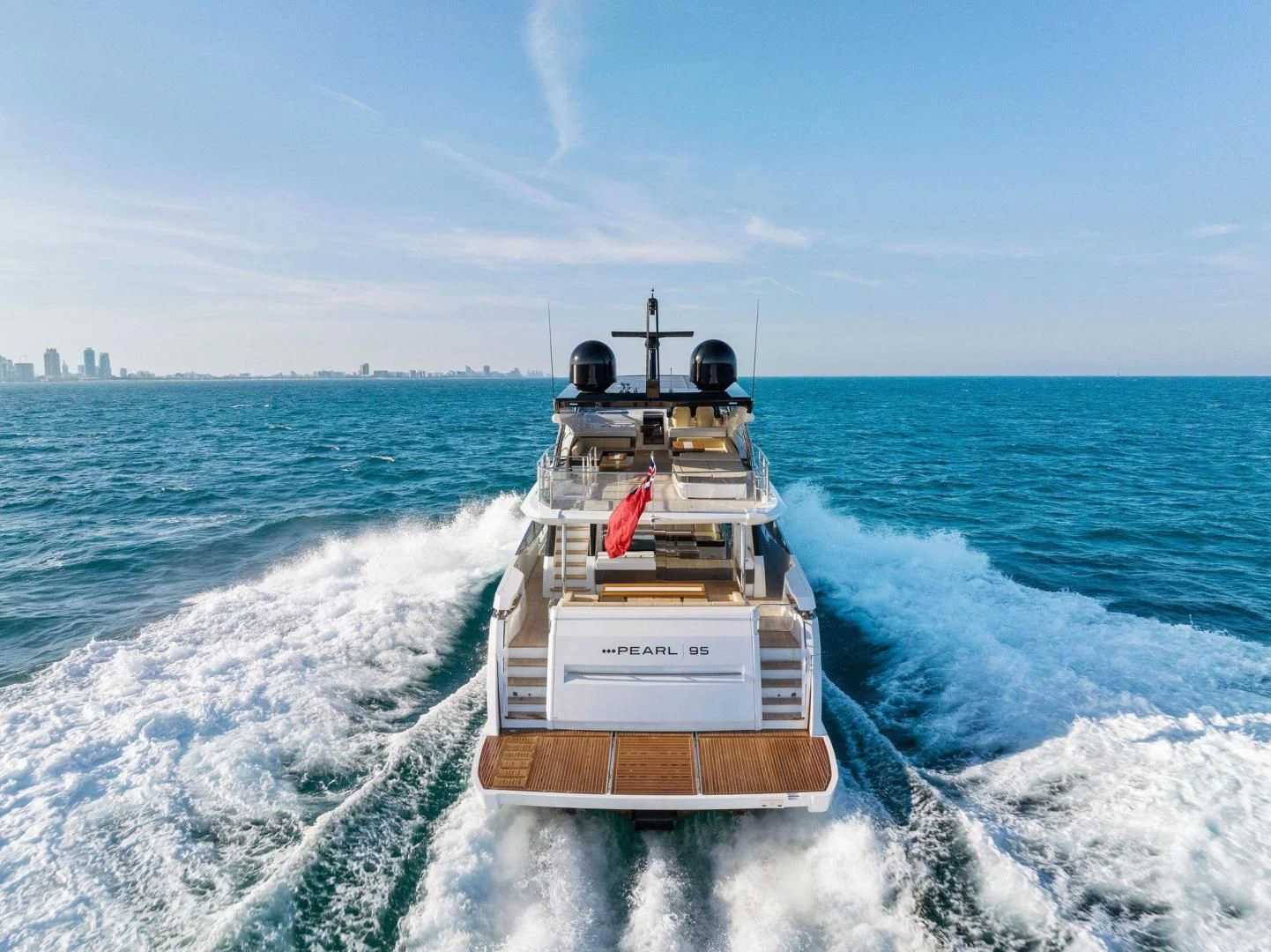 a boat on the water aboard PEARL Yacht for Sale