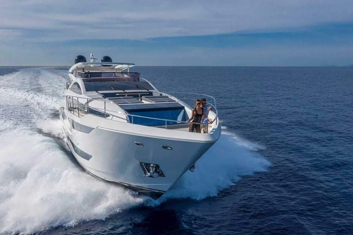 a boat on the water aboard PEARL Yacht for Sale