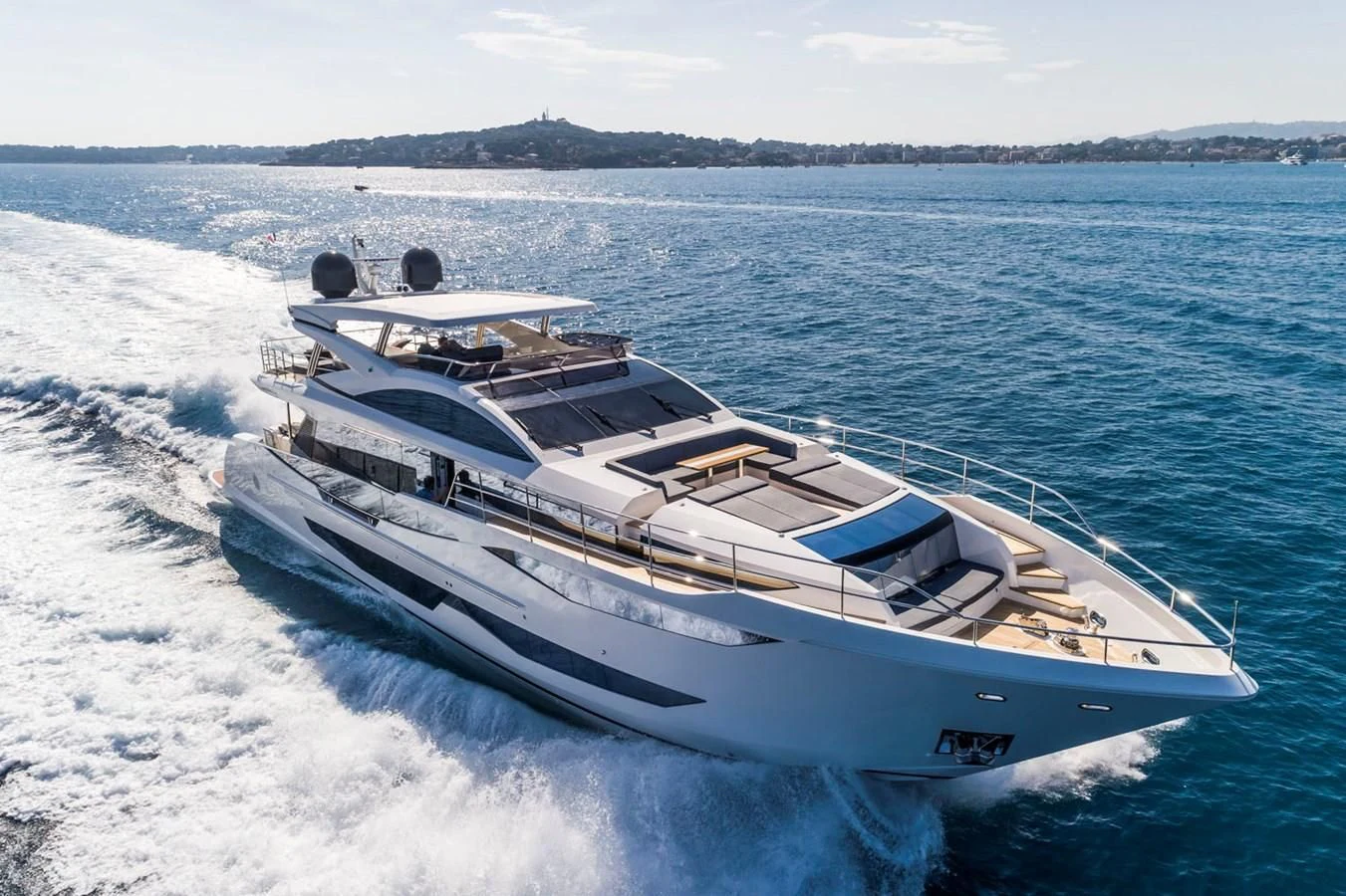 a boat on the water aboard PEARL Yacht for Sale