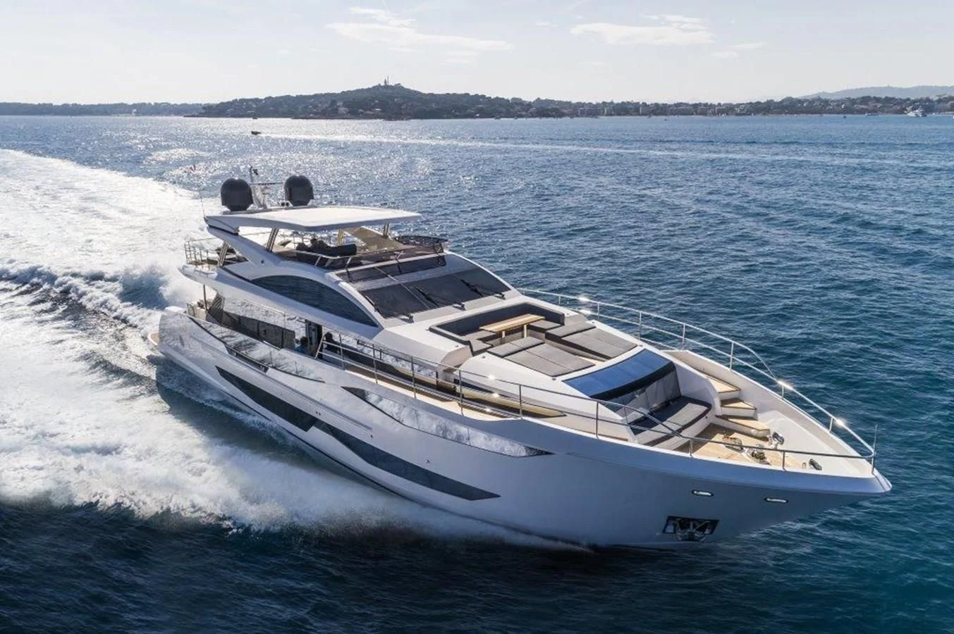 a boat on the water aboard PEARL Yacht for Sale