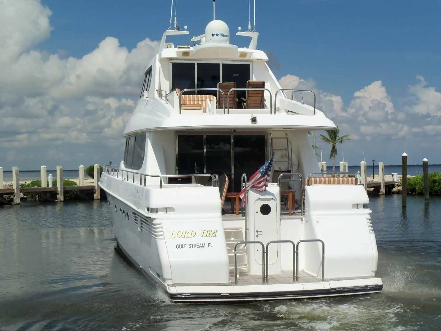 a boat in the water aboard OHANA Yacht for Sale