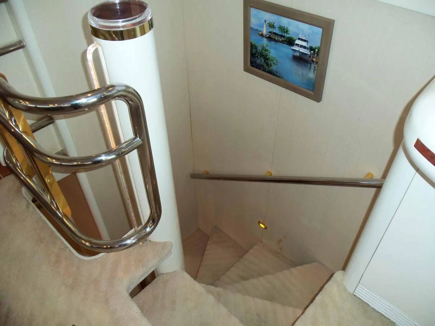 a picture on a wall aboard OHANA Yacht for Sale