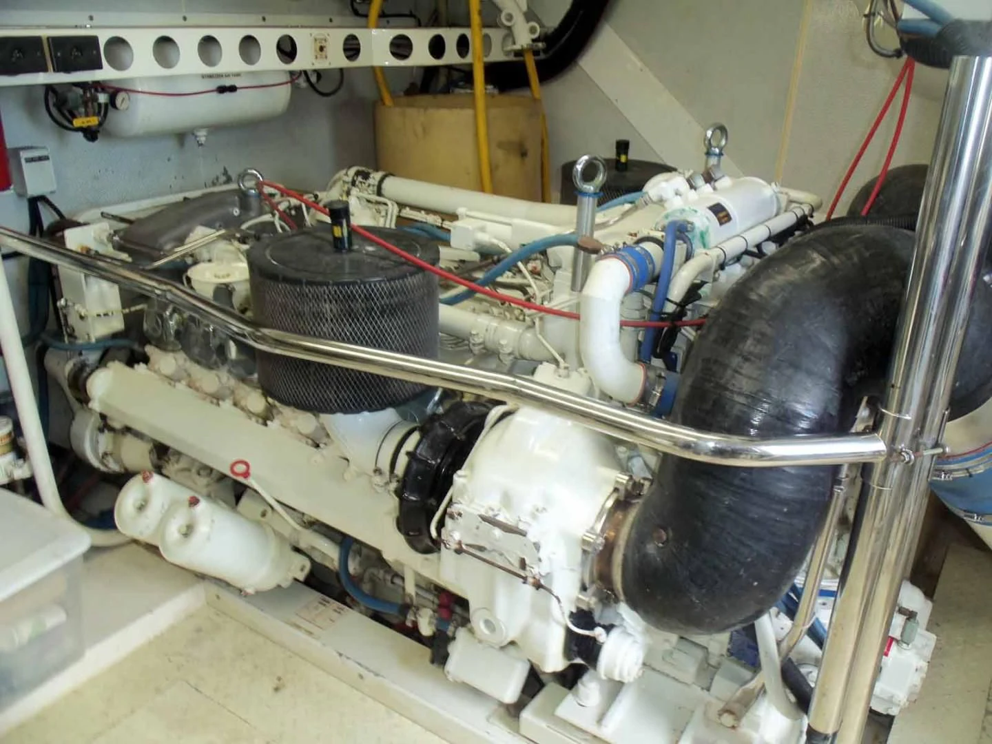 a close-up of a machine aboard OHANA Yacht for Sale
