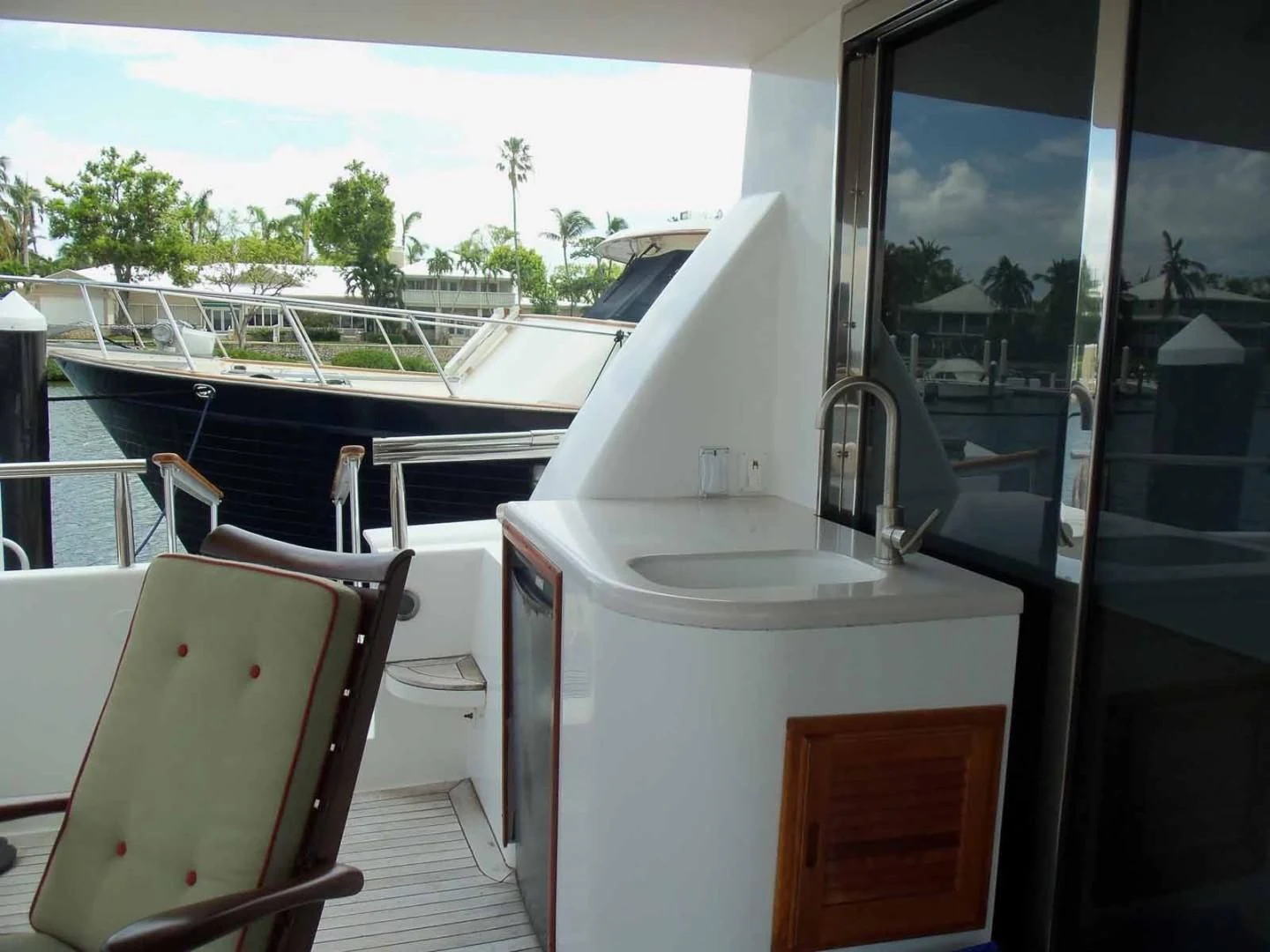 a boat with a sink aboard OHANA Yacht for Sale