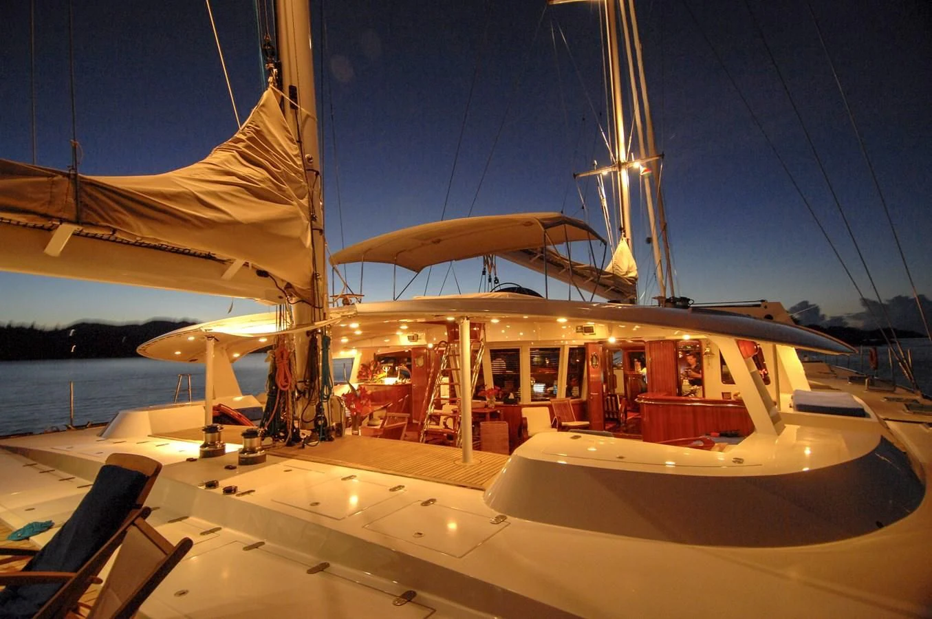 a boat on the water aboard DOUCE FRANCE Yacht for Sale