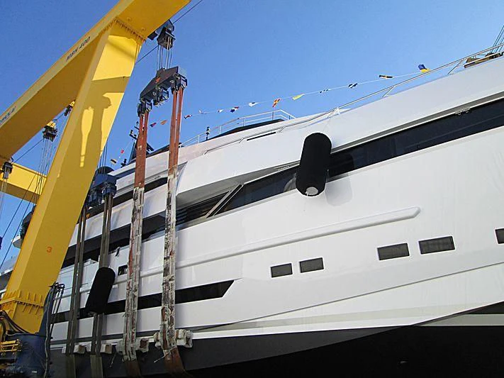 a close-up of a white boat aboard PARAM JAMUNA IV Yacht for Sale