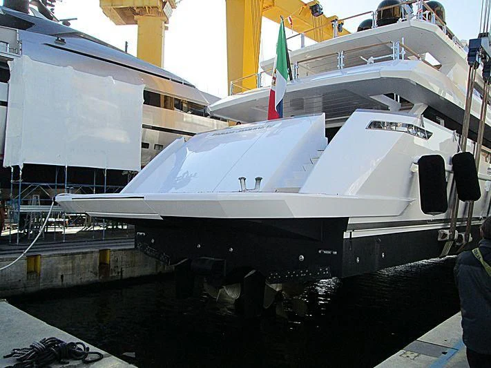 a large white boat aboard PARAM JAMUNA IV Yacht for Sale