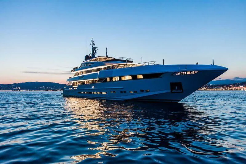 a boat in the water aboard PARAM JAMUNA IV Yacht for Sale