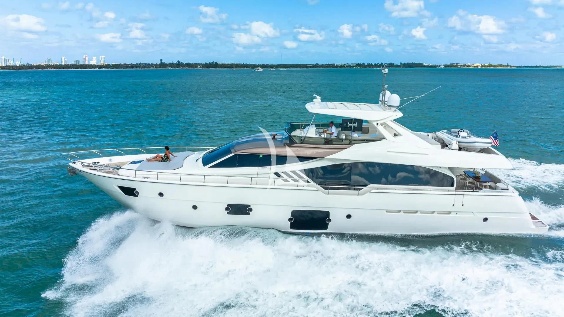 a boat on the water aboard HOYA SAXA Yacht for Sale