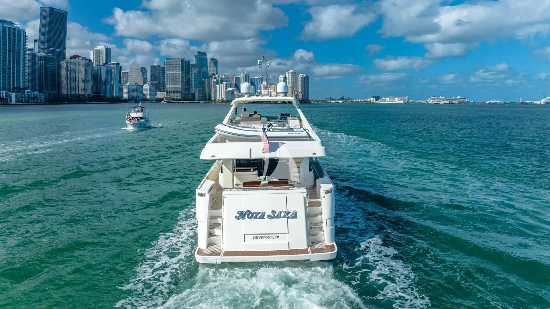 a boat on the water aboard HOYA SAXA Yacht for Sale