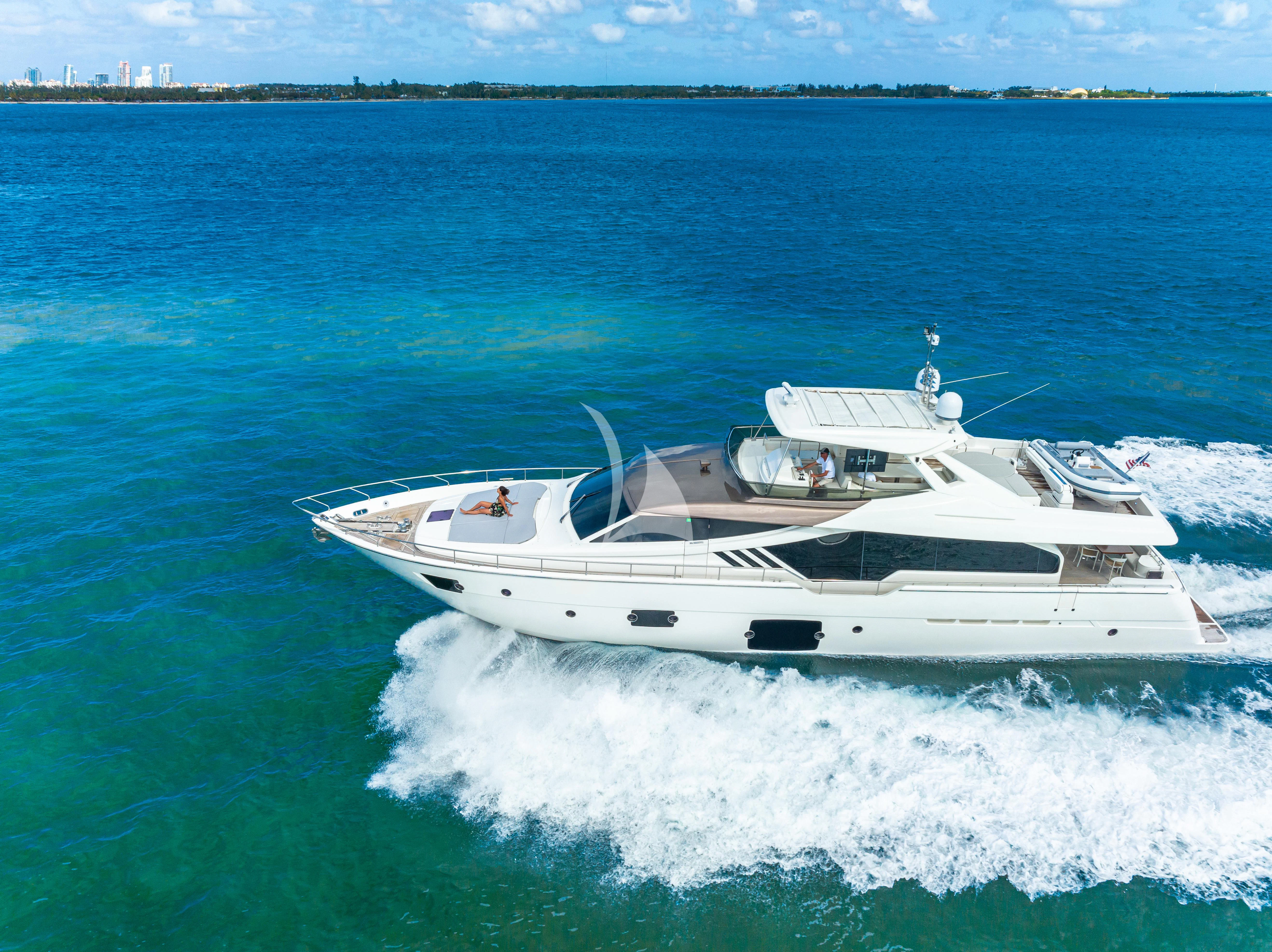 a boat on the water aboard HOYA SAXA Yacht for Sale