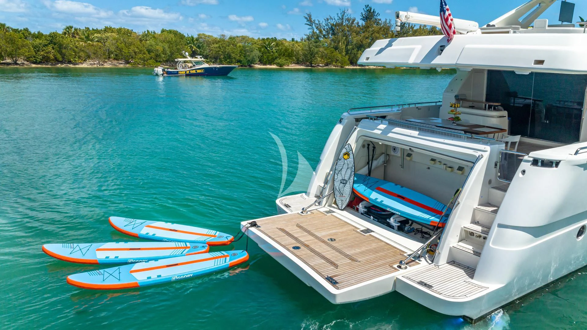 boats on the water aboard HOYA SAXA Yacht for Sale