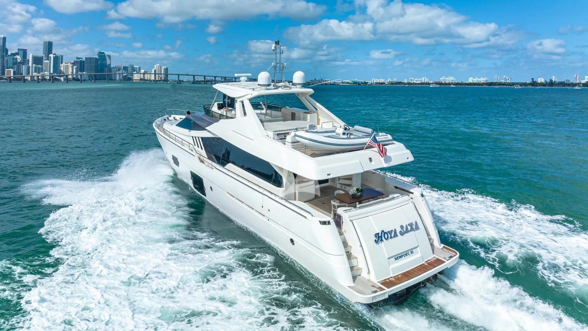 a boat on the water aboard HOYA SAXA Yacht for Sale