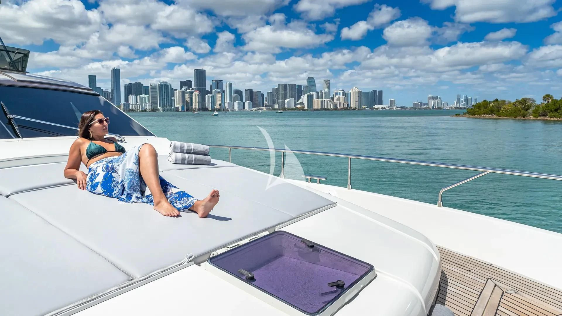 a person sitting on a boat aboard HOYA SAXA Yacht for Sale