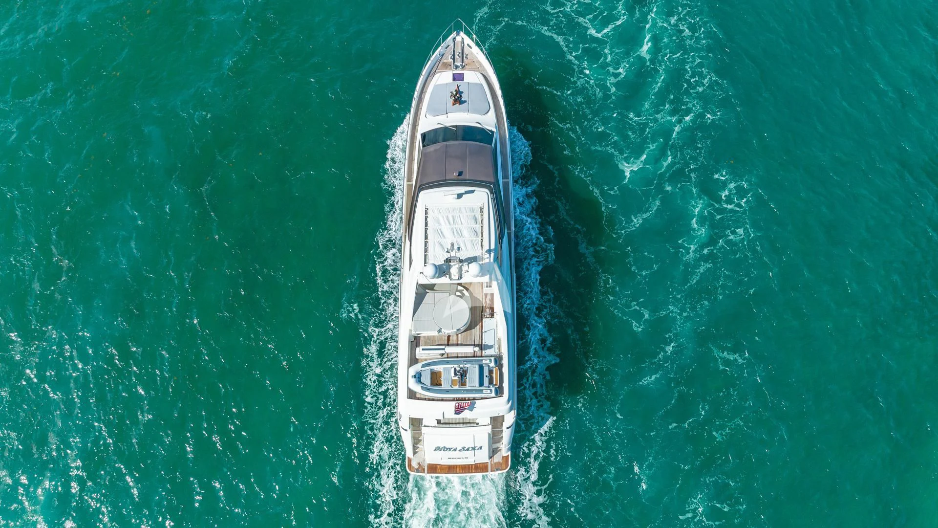 a boat in the water aboard HOYA SAXA Yacht for Sale