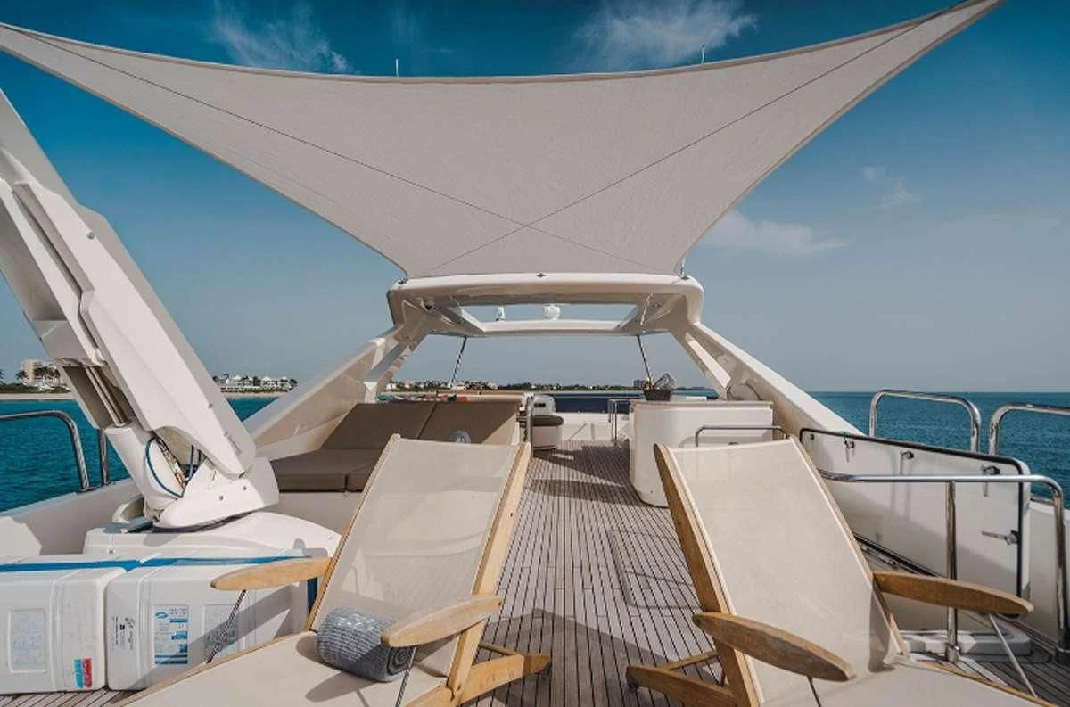 a boat on the water aboard HOYA SAXA Yacht for Sale