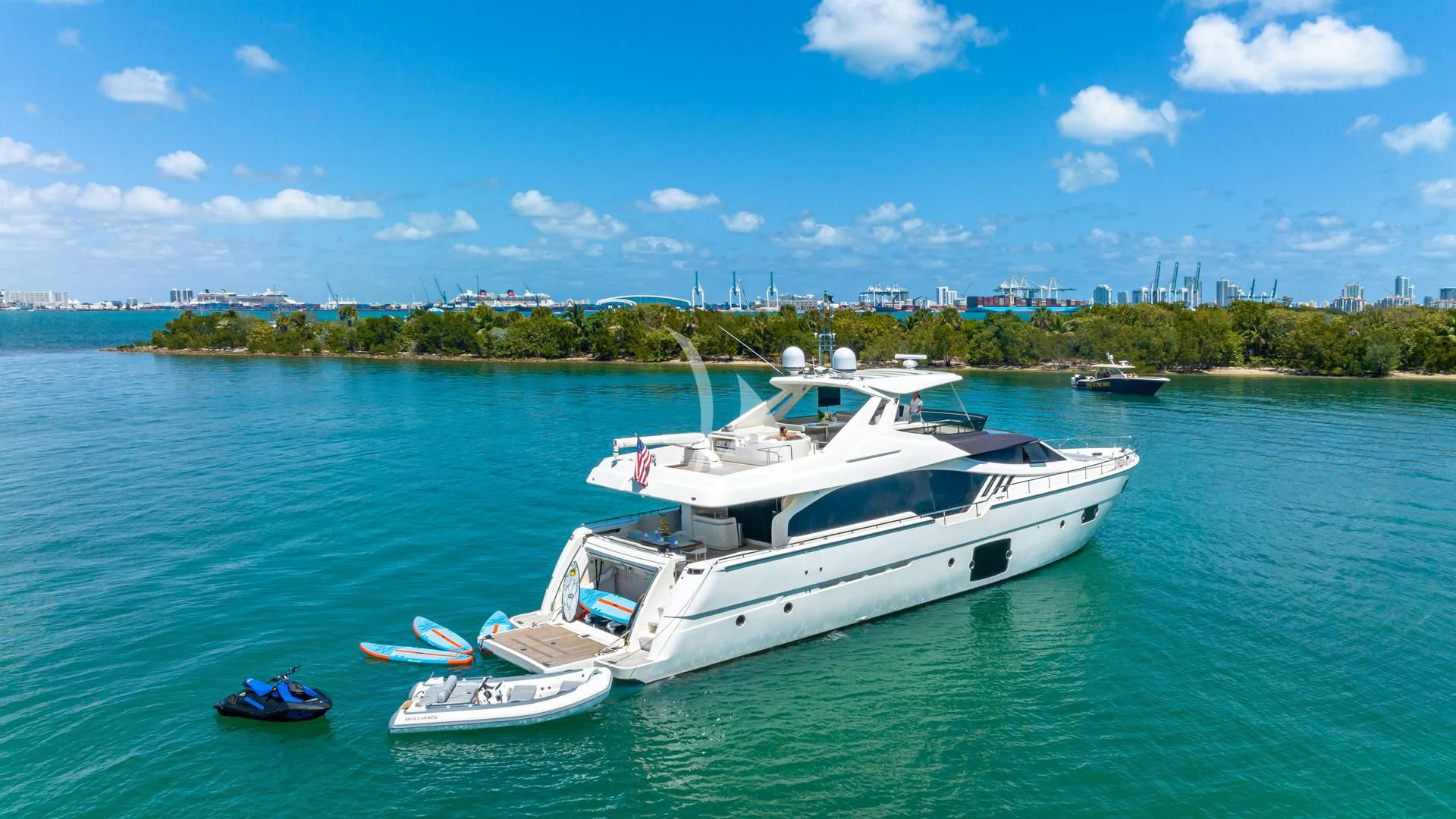 a boat on the water aboard HOYA SAXA Yacht for Sale