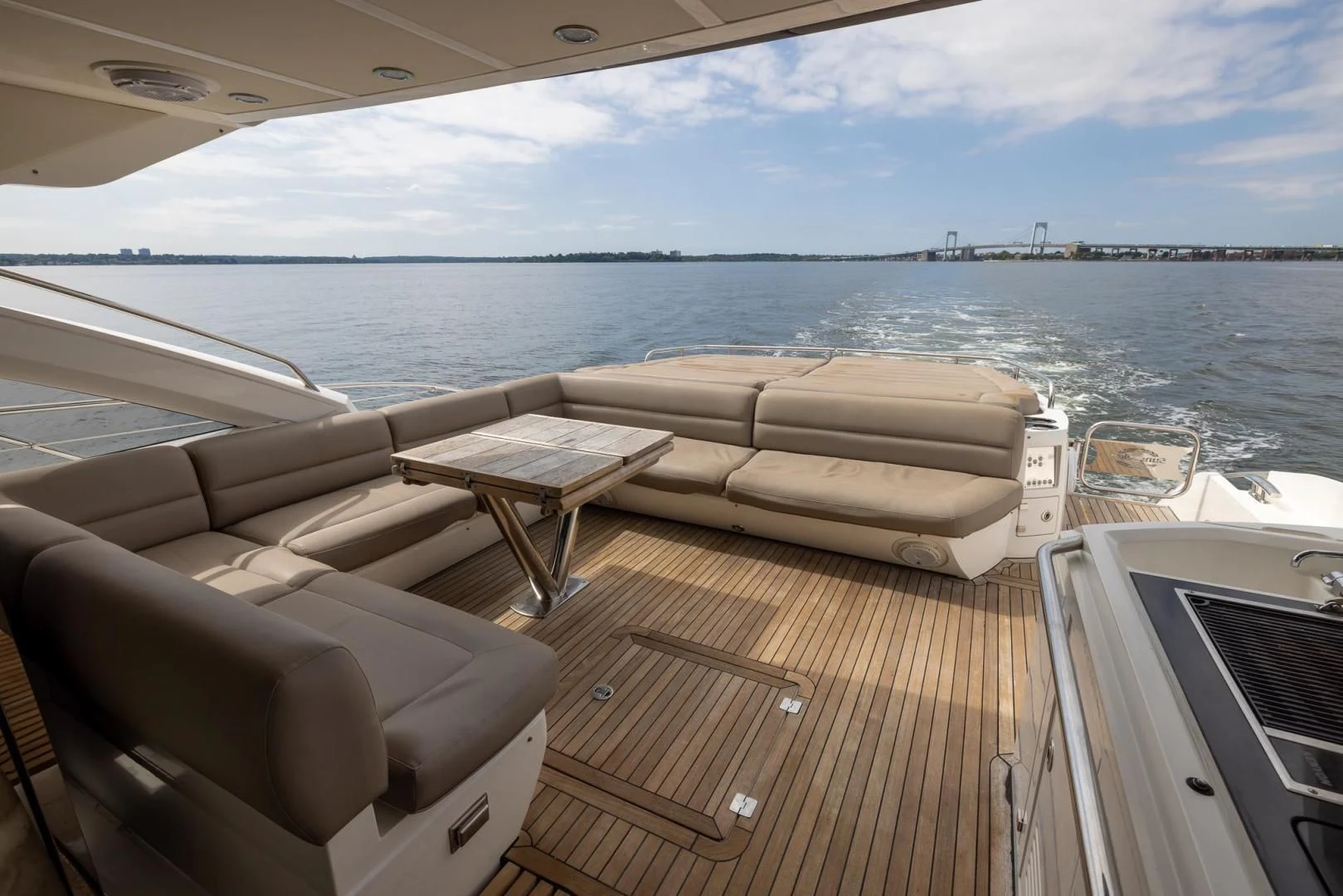 a boat on the water aboard YOLO Yacht for Sale