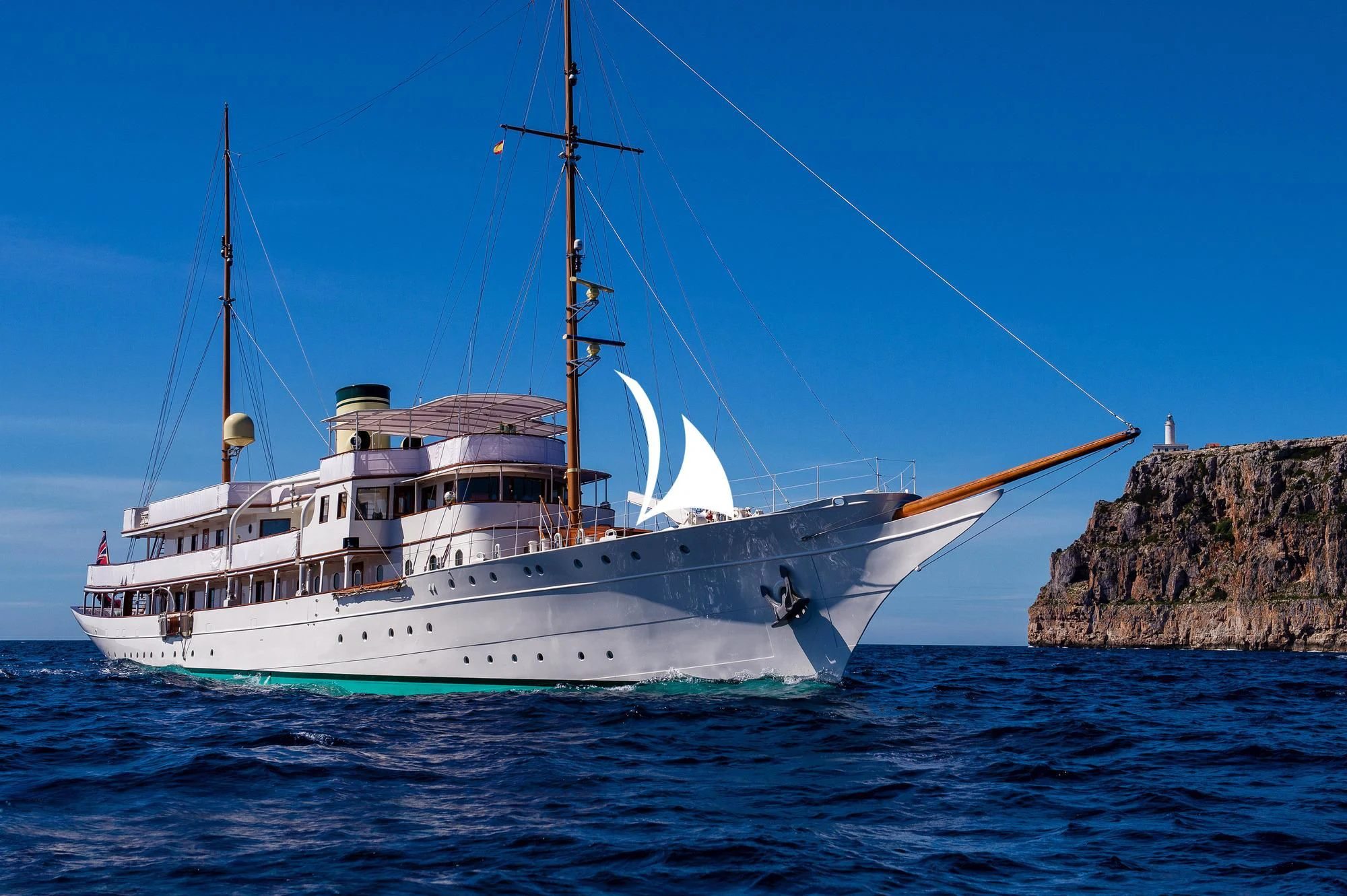 a boat on the water aboard HAIDA 1929 Yacht for Sale