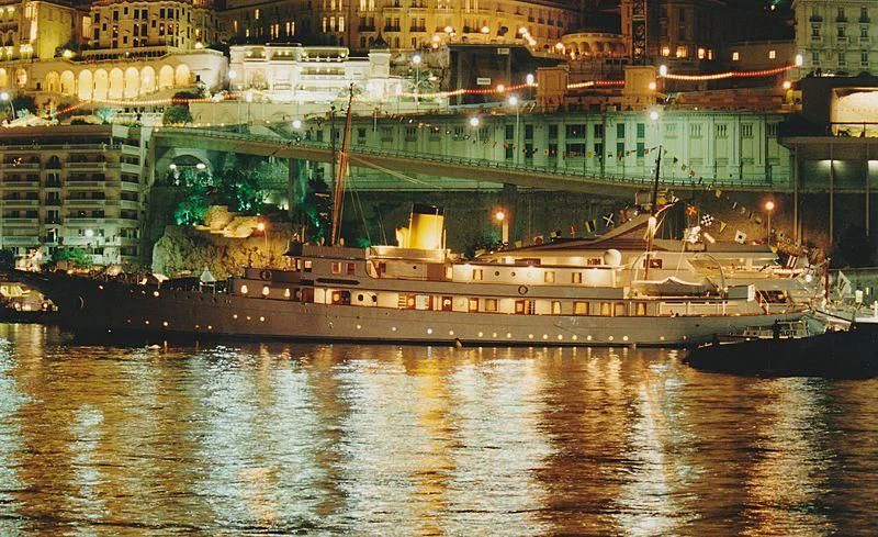 a large ship in the water aboard HAIDA 1929 Yacht for Sale
