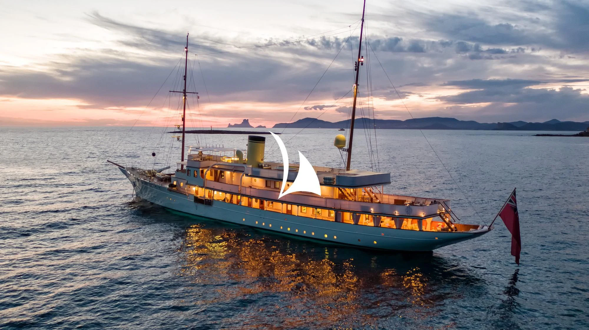 a boat in the water aboard HAIDA 1929 Yacht for Sale