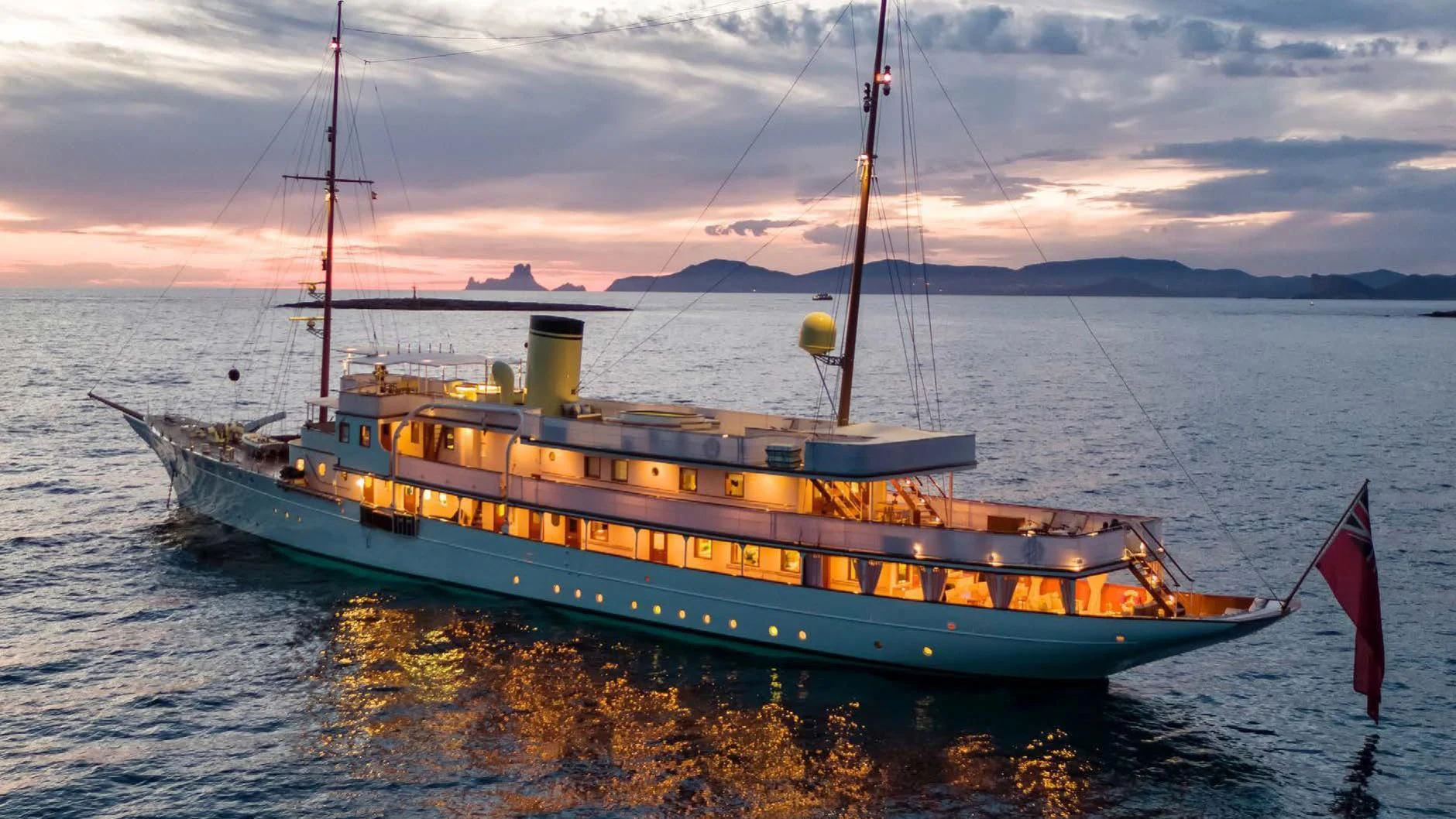 a boat on the water aboard HAIDA 1929 Yacht for Sale