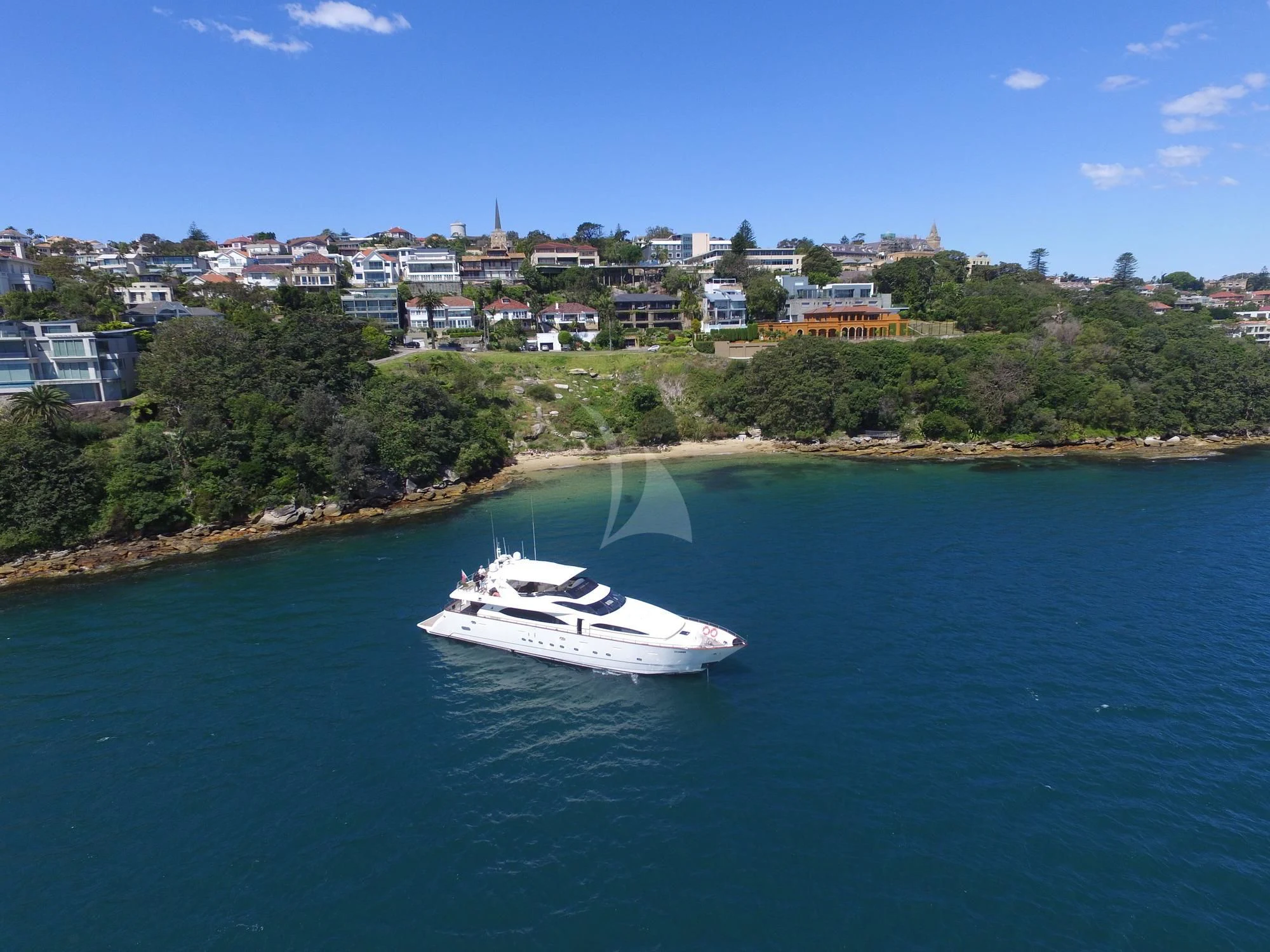 a boat on the water aboard LADY PAMELA Yacht for Sale