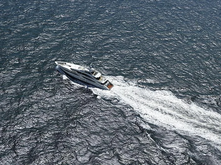 a boat in the water aboard GALVAS Yacht for Sale