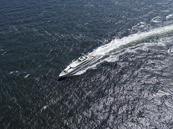a submarine in the water aboard GALVAS Yacht for Sale