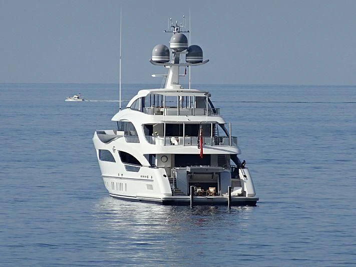 a boat in the water aboard GALVAS Yacht for Sale