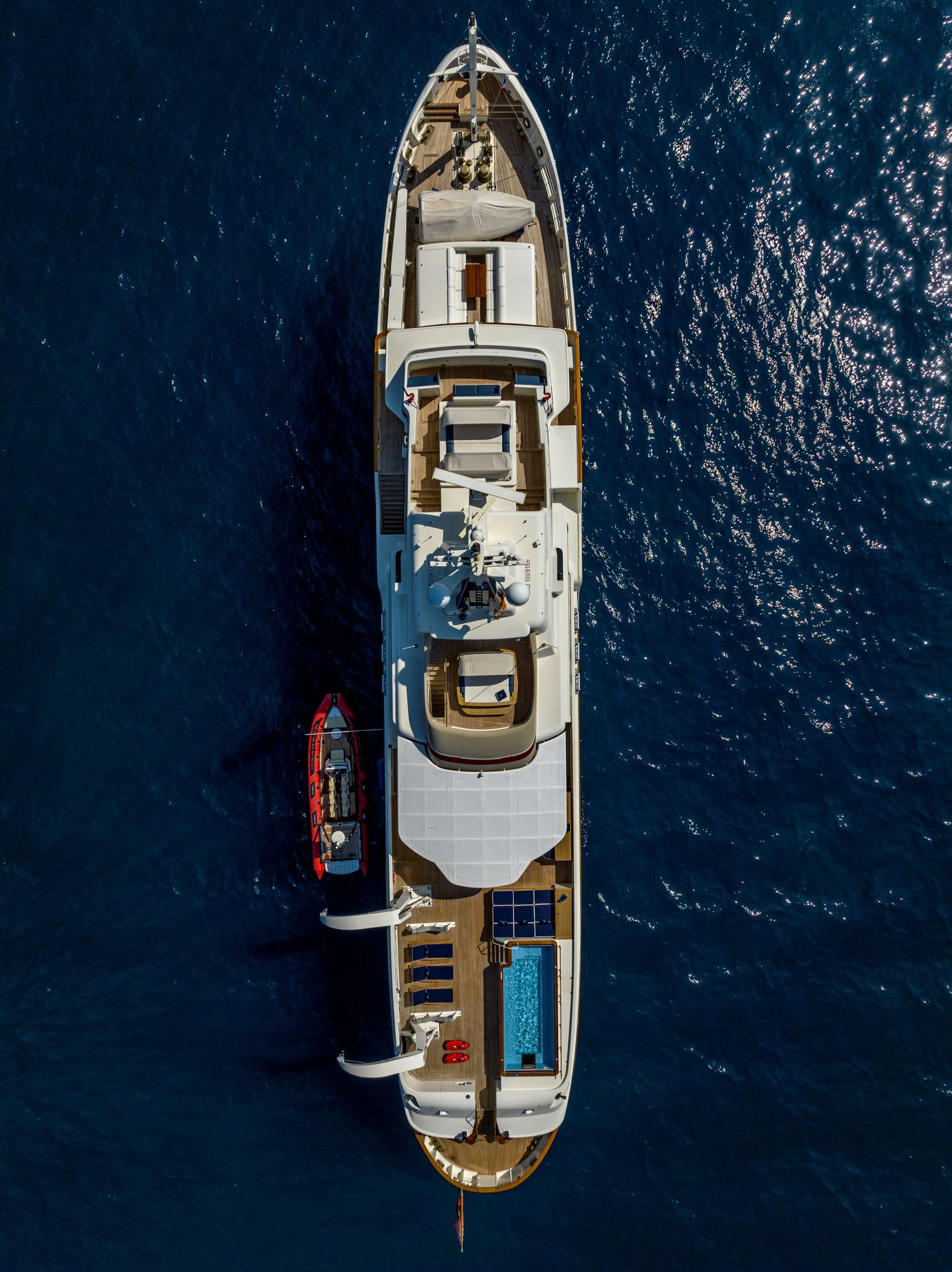 a space shuttle in space aboard STEEL Yacht for Sale