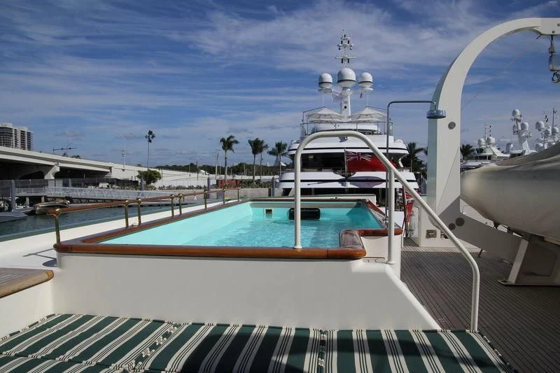 a boat on a body of water aboard STEEL Yacht for Sale