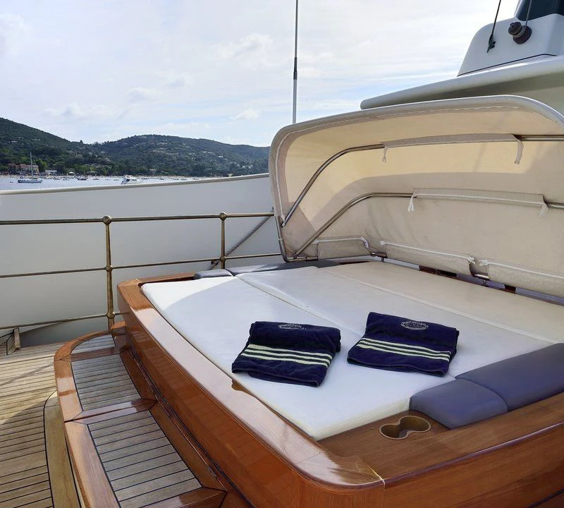 a boat on the water aboard STEEL Yacht for Sale