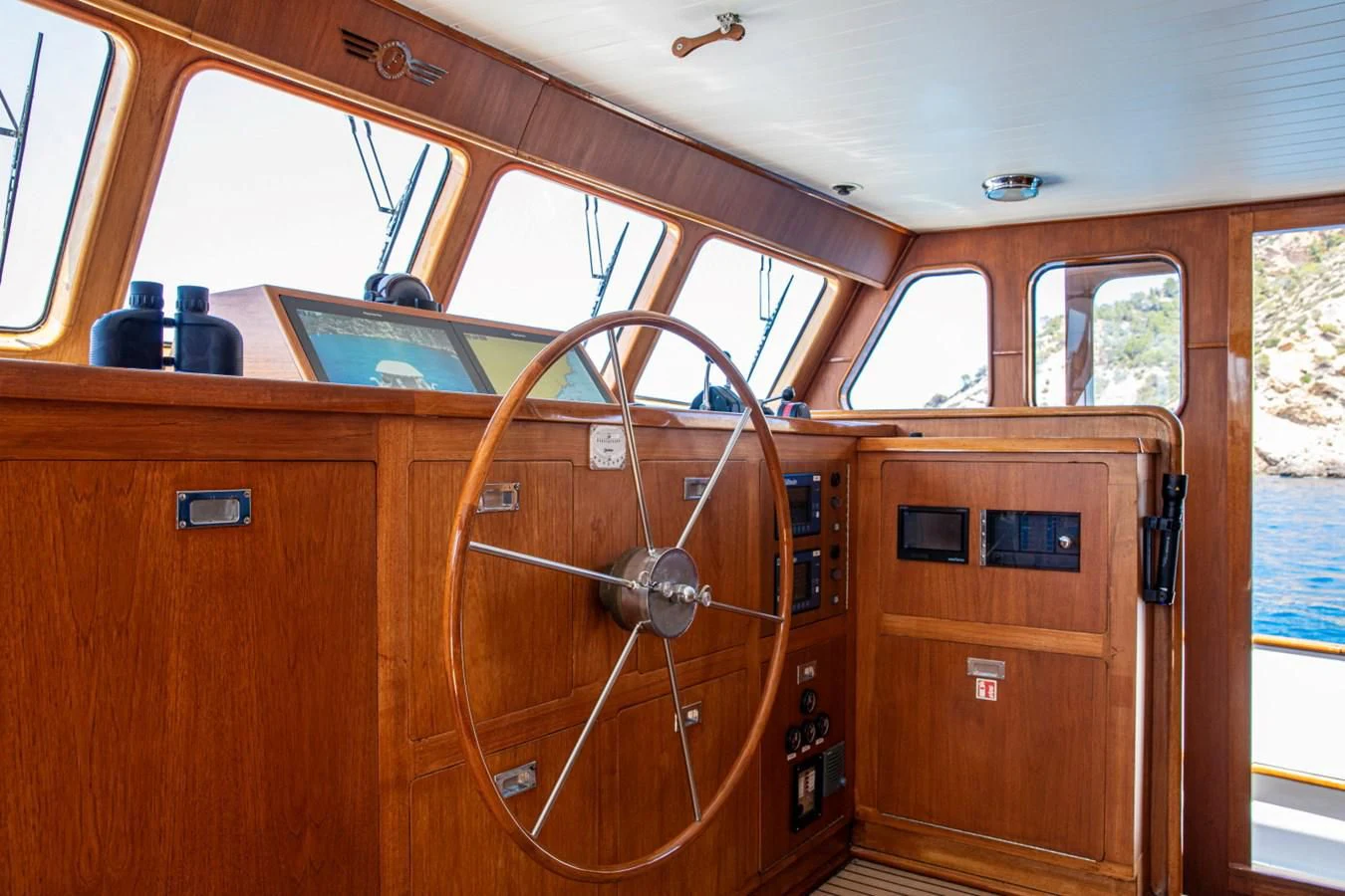 inside of a vehicle aboard SANTA MARIA Yacht for Sale