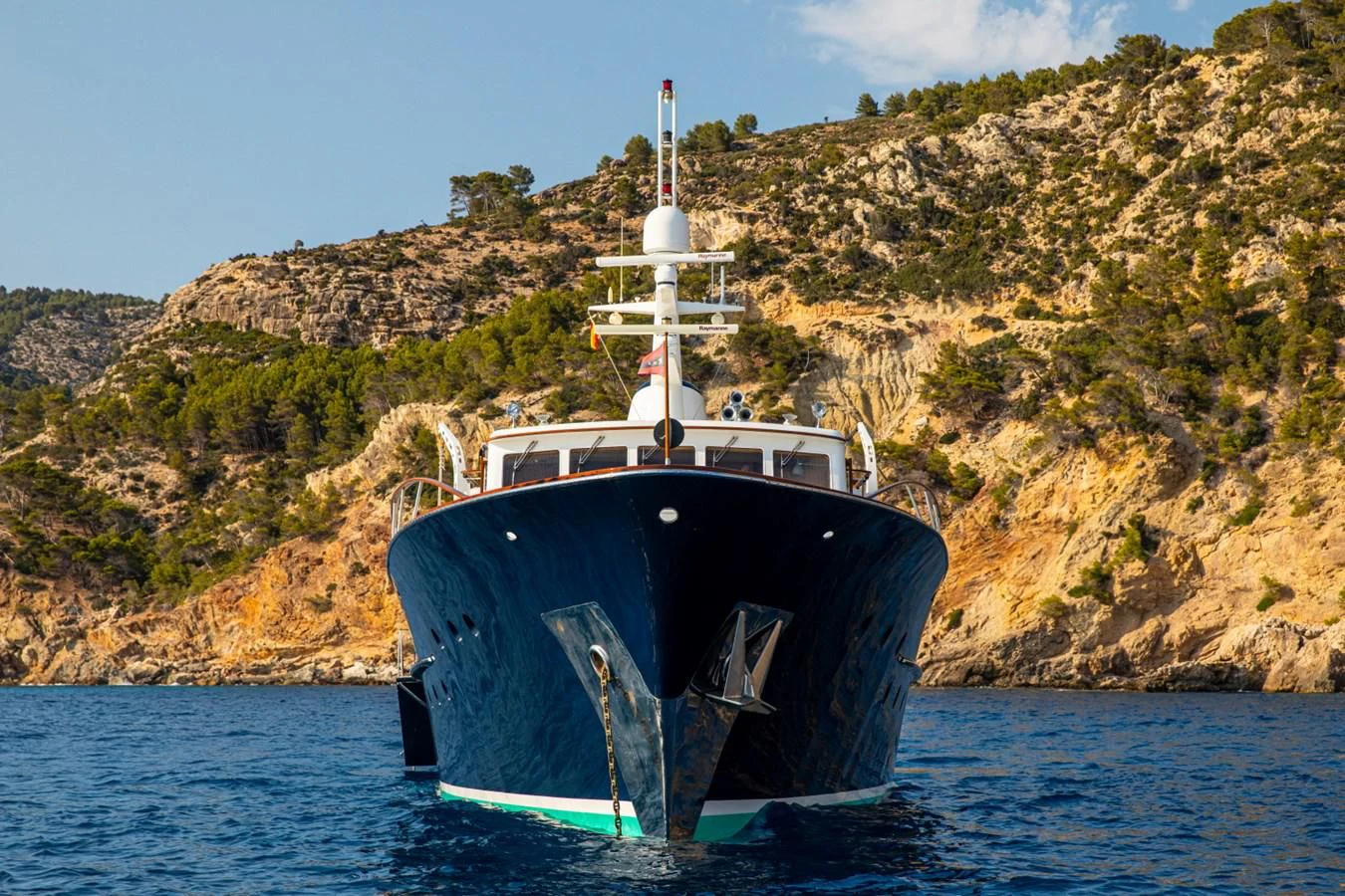 a boat in the water aboard SANTA MARIA Yacht for Sale